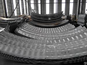corrugation 400mm_x 150mm nestable semicircular corrugated metal pipe