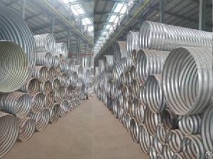 rolled corrugated metal pipe