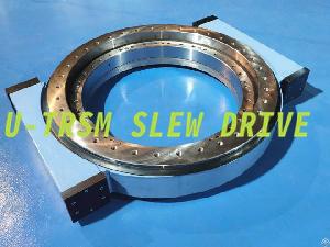 Heavy Equipment Used Precision 32inch Heavy Load Double Worm Shafts Slewing Drive We-iii-o-32