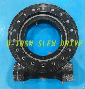 We14 Inch Worm Gear Slewing Drive Speed Reducer Has Single Worm Shaft