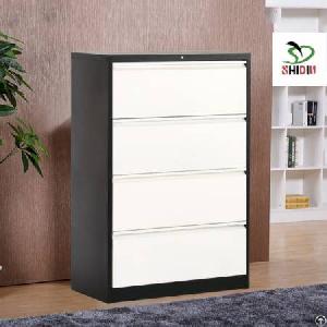 Metal Lateral Filing Cabinet With 4 Drawers For Office