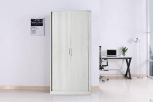 Metal Tambour Door Cabinet Rolling Cupboard