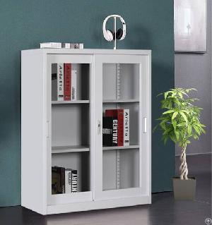 Office Furniture Metal Cupboard Glass Sliding Door Cabinets