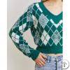 Zxx-21036 Ladies Sweater Pullovers Crop Top