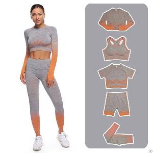 Women Outdoor Seamless Legging And Bra Exercise Yoga Suit