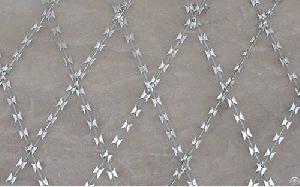 flat razor wire fence