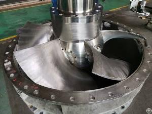 cast cnc machining tubular bulb head turbine power station