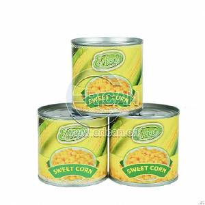 open paper label canned golden sweet kernel corn tin