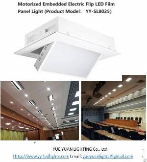 motorized embedded electric flip led film panel light meeting room projects