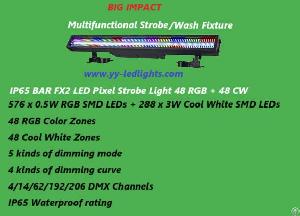 Ip65 Bar Fx2 Led Pixel Strobe Bar Light 48 Rgb 48 Cw