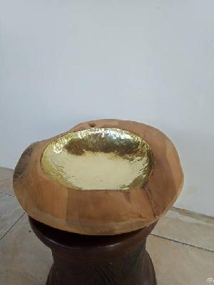 brass teak bowl finish