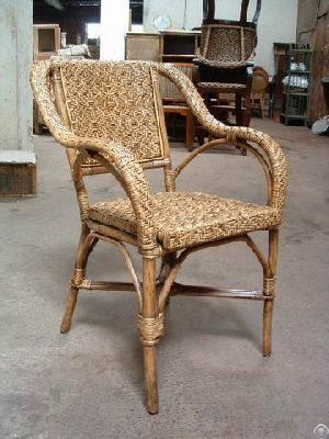 colonial rattan armchair