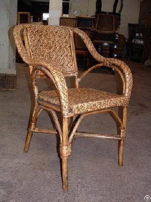 rattan arm chair colonial