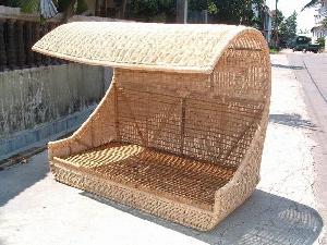 Rattan Daybed With Shade