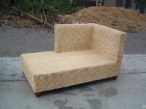 rattan lounger chair backrest
