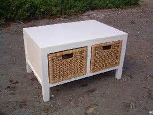 Small Minimalist Rattan Cabinet