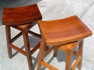 solid timber stool