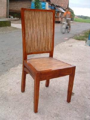 solid wood dinning chair rattan
