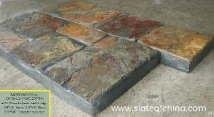 Rusty Slate Tumbled Stone Pavers, Tumbled Slate Stone Tiles From Slateofchina