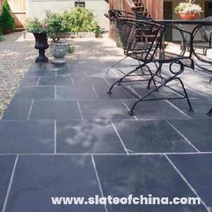 slate patio tiles modern landscaping