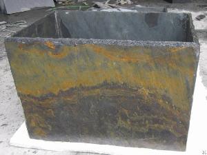 slate planter pot home decor slateofchina