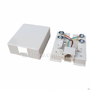 cat3 telephone wire connection box 6p4c rj11 jack factory taepo