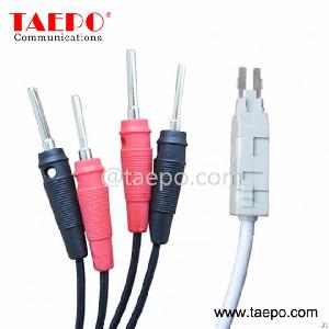 four pole krone test plug alligator clip cord lsa factory taepo