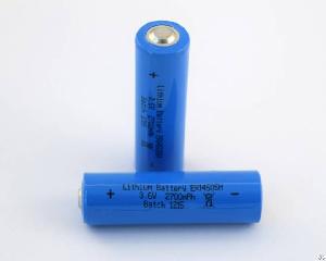 Aa Size Lithium Thionyl Chloride Battery Er14500 3.6v 2700mah Battery With Pins For Smart Meters