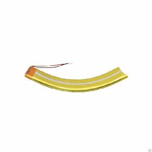 curved rechargeable lithium polymer battery pack customized shape pcb connector