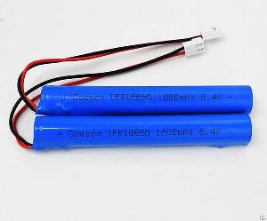 lifepo4 battery ifr18650 1600mah 6 4v