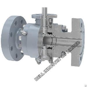 side entry trunnion ball valve
