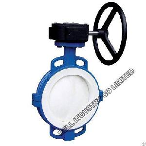 Ptfe Lined Wafer Butterfly Valve-pn10-pn16-ggg40