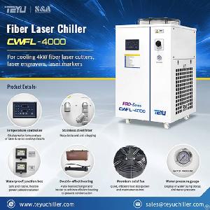 Cwfl-4000 Industrial Laser Chiller For 4000w Fiber Laser Cutter Engraver Marker