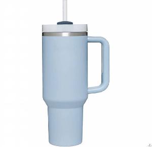 40oz stainless steel insulated travel car rambler straw