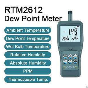 handheld dew point meter thermocouple thermometer rtm 2612