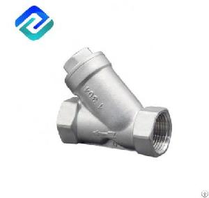 800psi 4 Inch Ss Natural Gas Y Strainer Thread End Npt