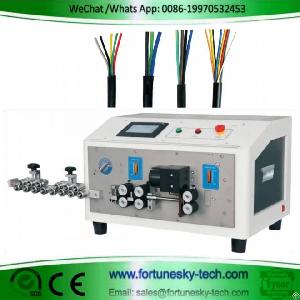 Automatic Sheathed Cable Cutting Sheath And Cores Stripping Machine