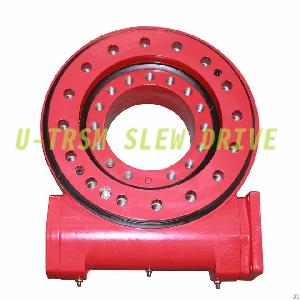 9inch slewing drive worm gear hse9 5 6rpm rotary table