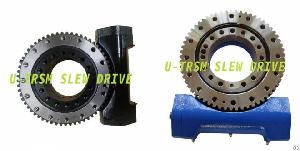 9inch Worm Gear Slewing Drive W9 Opened Housing Slewing Drive With Self-locking And Low Output Speed