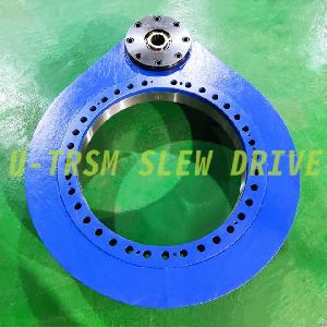 Precision Spur Gear Slewing Drive Slew Drive S-iii-o-0648 With Involute Spline Transmission Shaft