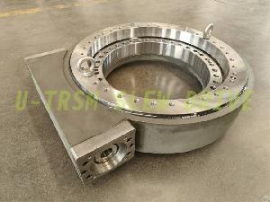 Vertically Mounted High Torque Worm Gear Worm Shaft Slewing Drive