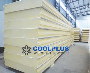 polyurethane rigid foamed inuslated sandwich panels cold storage warehouses