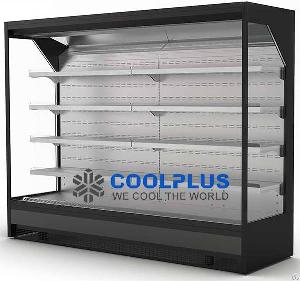 Supermarket Refrigerators And Freezers Open Cooler And Glass Door Display Refrigerator And Freezer