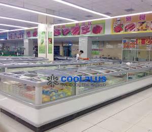 supermarket refrigerators freezers vertical displlay coolers island