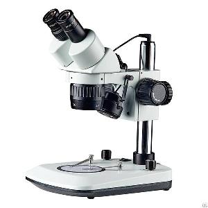 stereo microscop dual power magnification 10x80x upper lower lighting