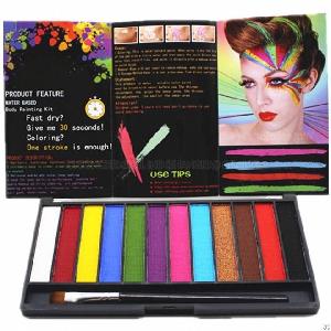 Oem Neon Uv Color Face Paint Water Activated Aqua Cosmetic Eye Liner