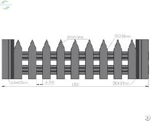 eh decking composite wood picket fence ehpf80