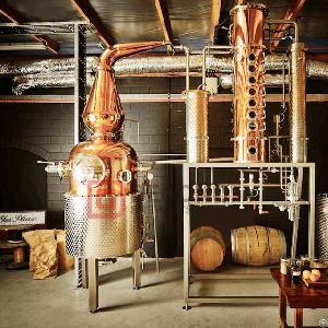 1000l whiskey brandy gin column distiller alcohol copper distillation equipment