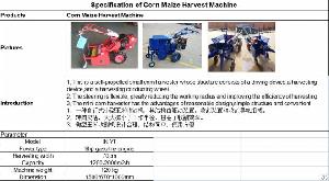 Corn Maize Harvest Machine