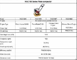 Hgc100 Series Plate Compactor